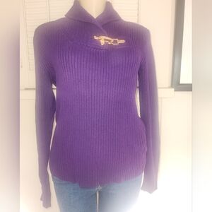 RALPH LAUREN BLACK LABEL PURPLE SWEATER